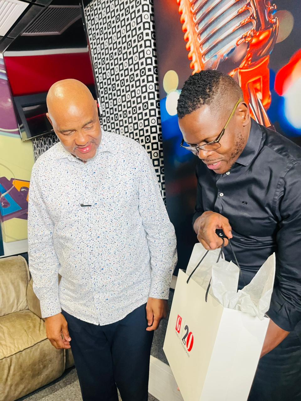 Mayor at Gagasi FM studio