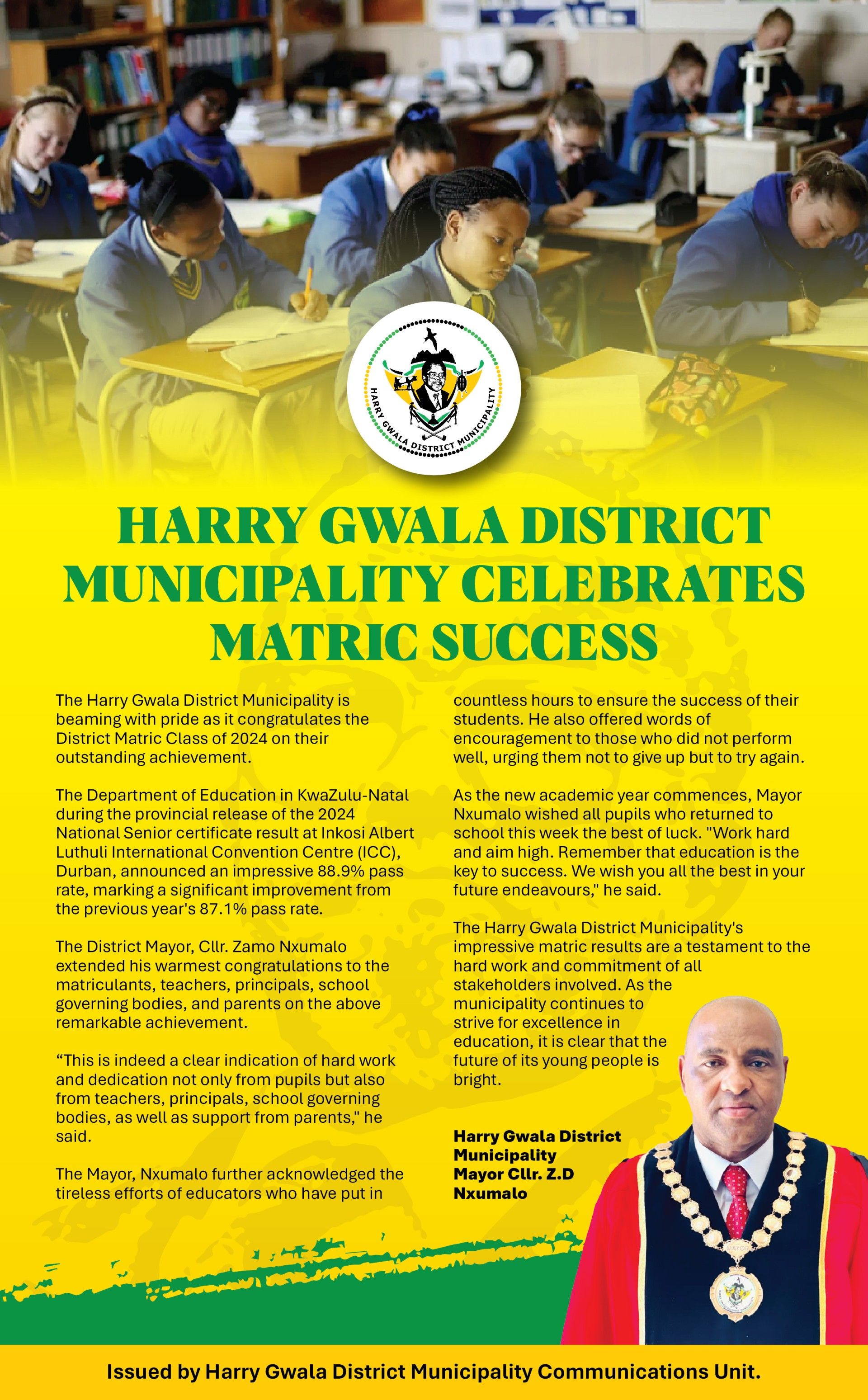 Harry Gwala District Municipality Celebrates Matric Success